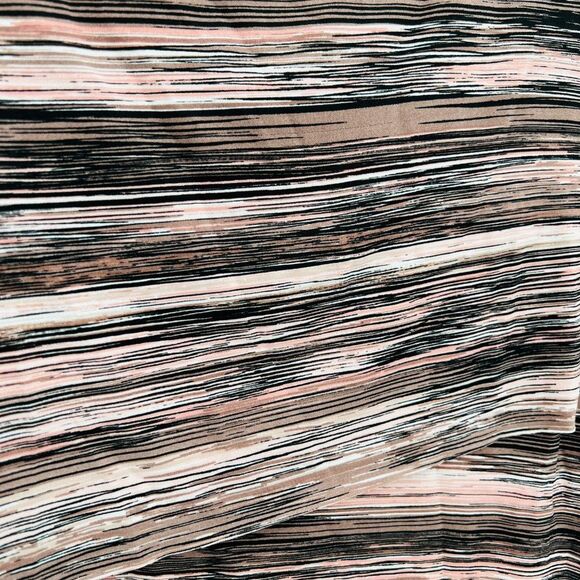 Brandy Asymmetrical Bodycon Striped/Painted Dress Size 10 - Picture 9 of 14